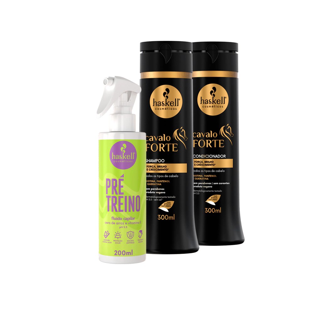 Kit Pré-Treino + Cavalo Forte (3 itens)