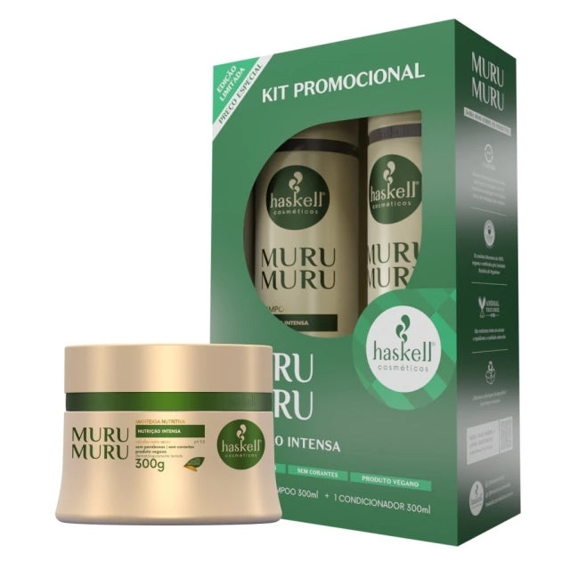 Kit Murumuru Shampoo, Condicionador e Máscara 300ml
